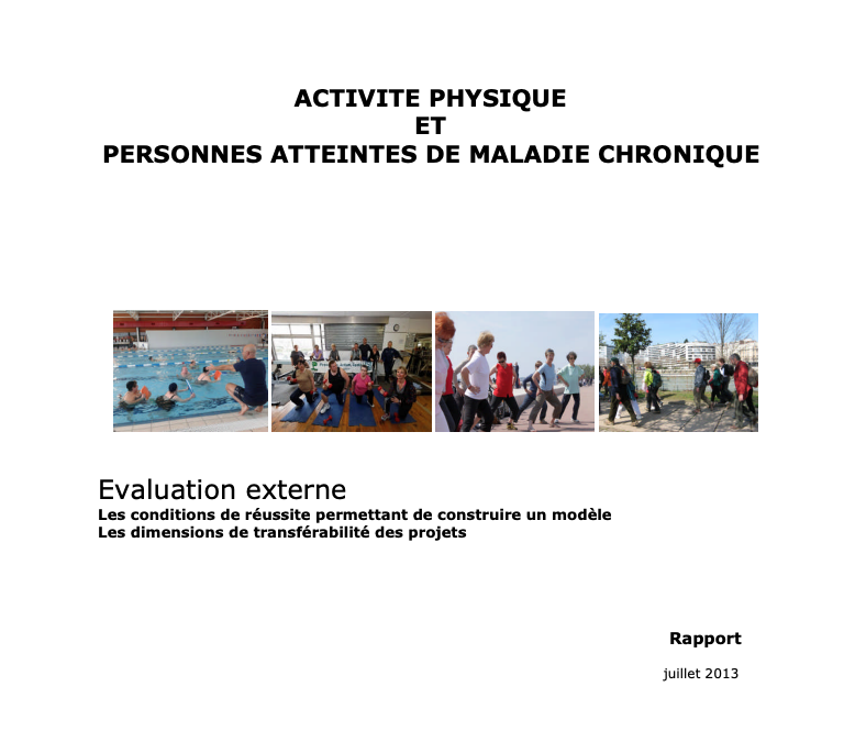 INPES : Activité physique et maladies chroniques – juillet 2013