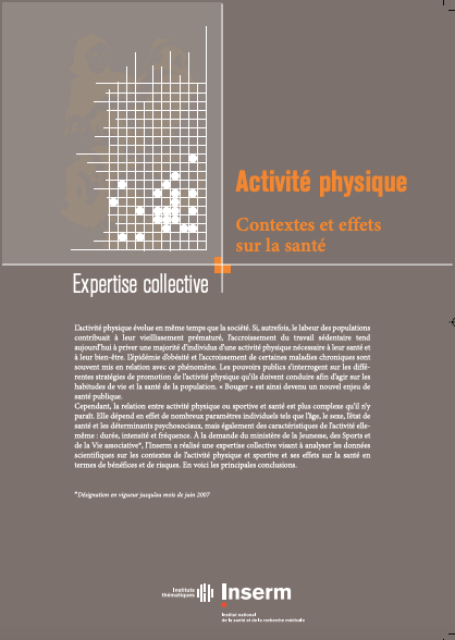 INSERM : Activité physique, contextes et effet sur la santé (dossier de presse) – 2008