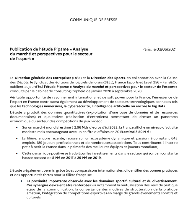 Analyse du marché et perspectives pour le secteur de l&rsquo;esport