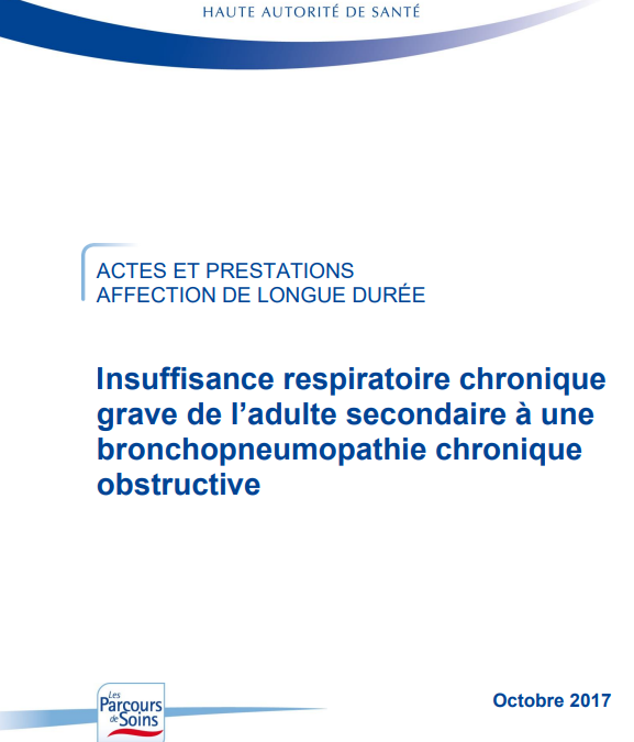 HAS: insuffisance respiratoire chronique grave adulte secondaire (bpco)