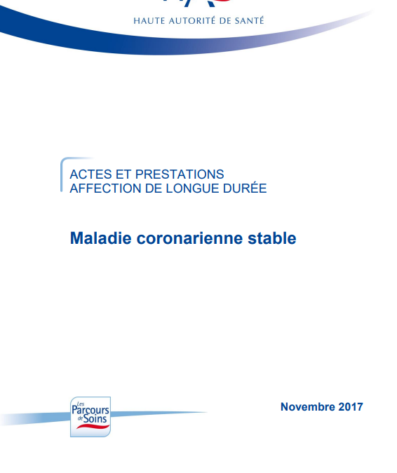 HAS: maladie coronarienne stable