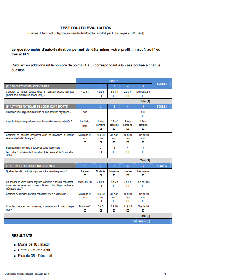 Questionnaire Ricci Et Gagnon OM2S Questionnaire ricci et gagnon om2s