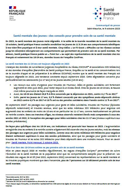 Santé mentale des jeunes : des conseils pour prendre soin de sa santé mentale