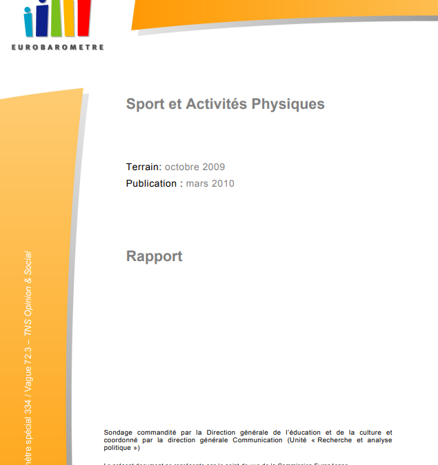 Sport et activité physique (Eurobaromètre)