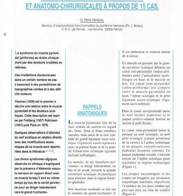 Le syndrome du muscle pyramidal (piriforme)