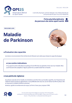 Maladie de Parkinson et APA (fiche OM2S)