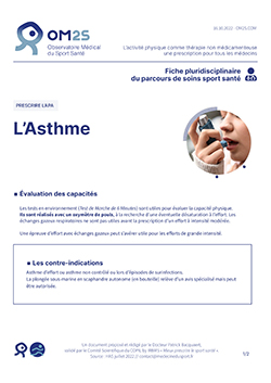 Asthme et APA (fiche OM2S)