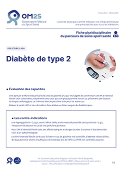 Diabète de type 2 et APA (fiche OM2S)