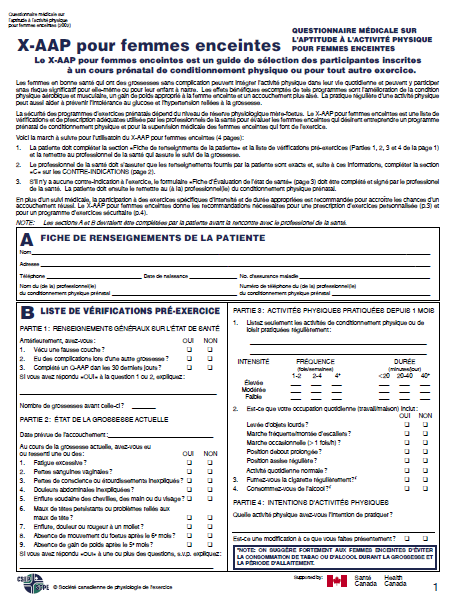 X-AAP pour femmes enceintes